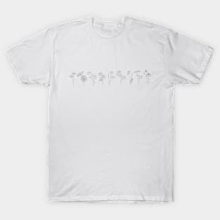 Flowers in a Row T-Shirt